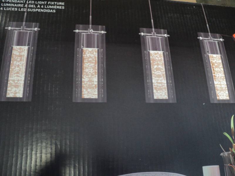 lot 338 image: Essence 4 Pendant LED Light Fixture...