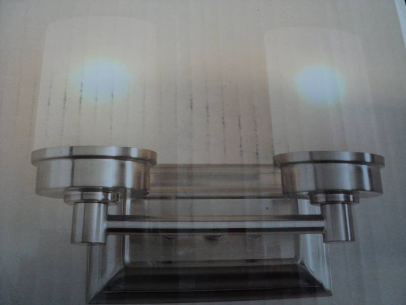 lot 340 image: Hampton Bay 2 Light Vanity Fixture ...