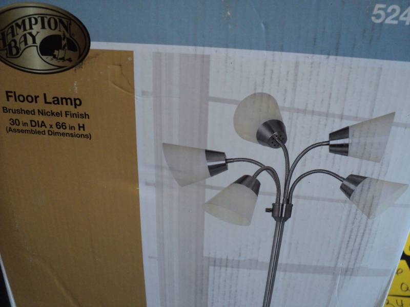 lot 344 image: Hampton Bay Floor Lamp   ...