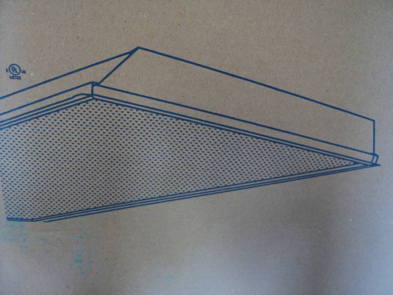 lot 377 image: Metalux LED Recessed Troffer 2 ft x...