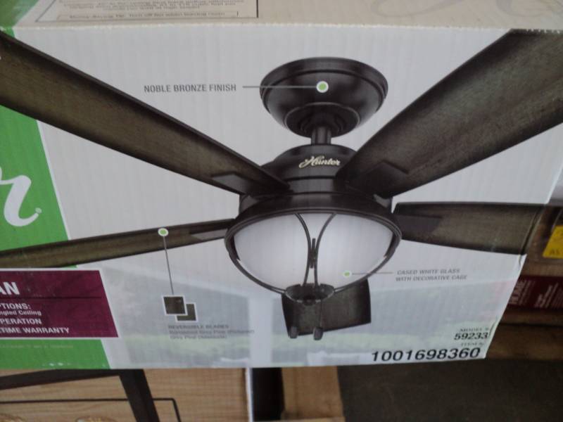 lot 380 image: Hunter 54 SunVista Ceiling Fan wit...