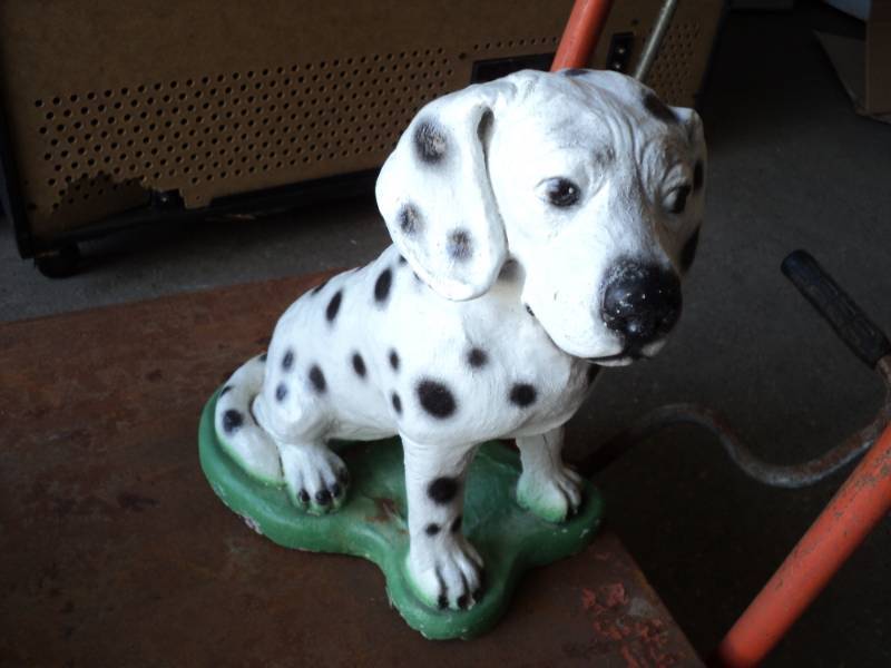 lot 386 image: Cement Dog 14 Tall...