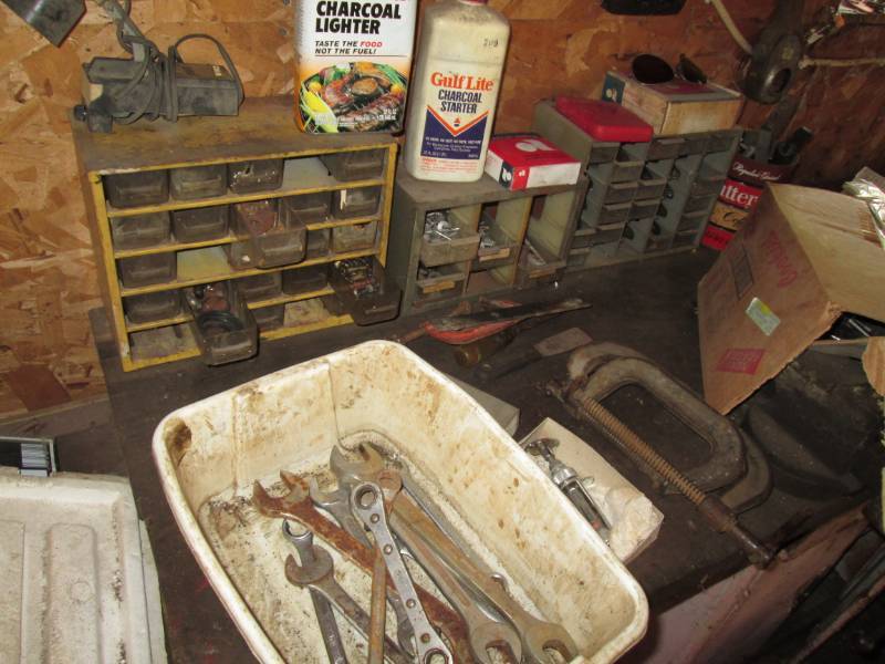 lot 103 image: Misc. lot including nuts & bolts, t...