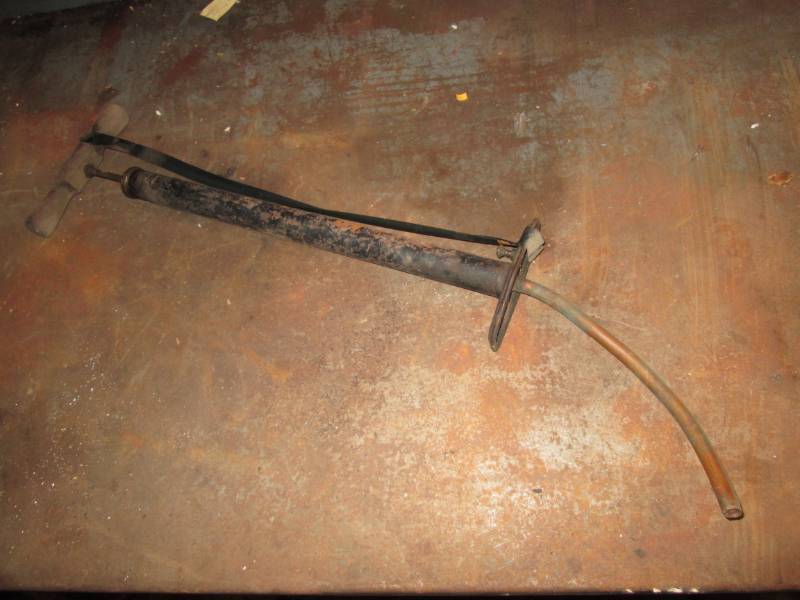 lot 124 image: Vintage bike tire pump...