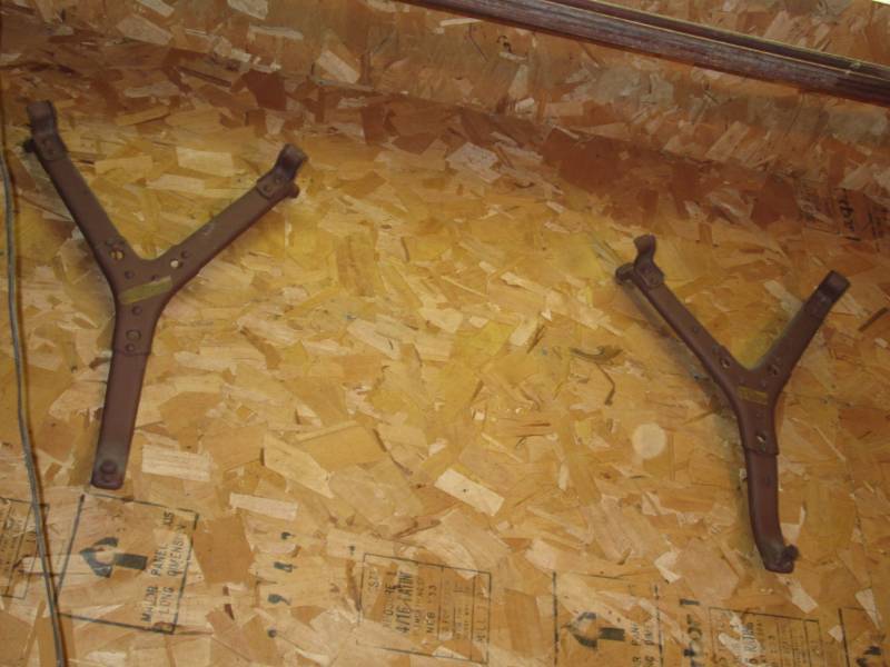lot 136 image: Vintage spare tire racks (2)...