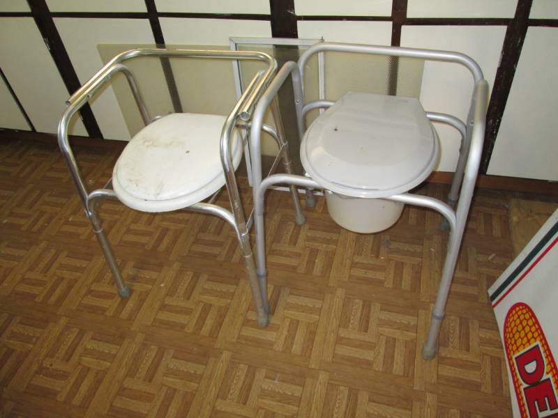 lot 166 image: 2 portable commodes...