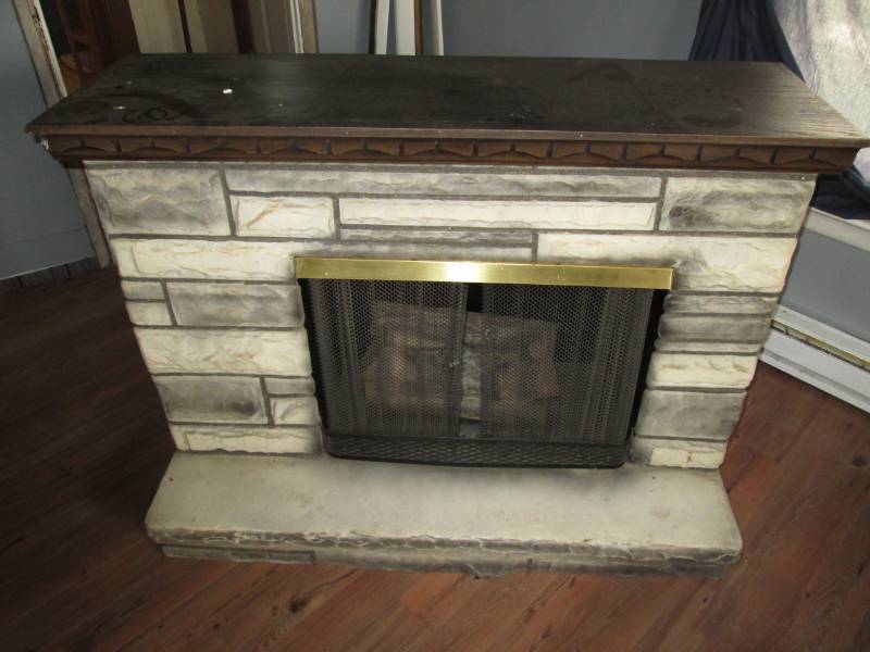 lot 179 image: Electric fireplace with heater...