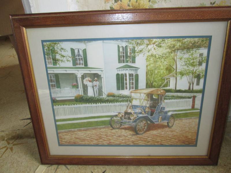 lot 193 image: Vintage Car Home Interiors picture...