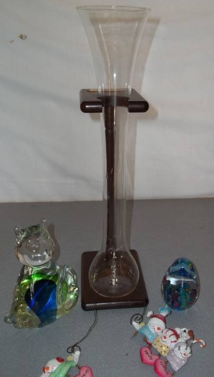 Paper Weights and a Beer Glass with Stand