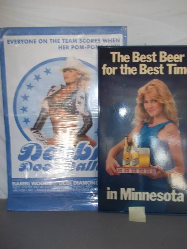 Vintage Beer Ad and Vintage Movie Poster