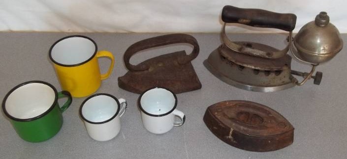 Vintage Irons and Cups