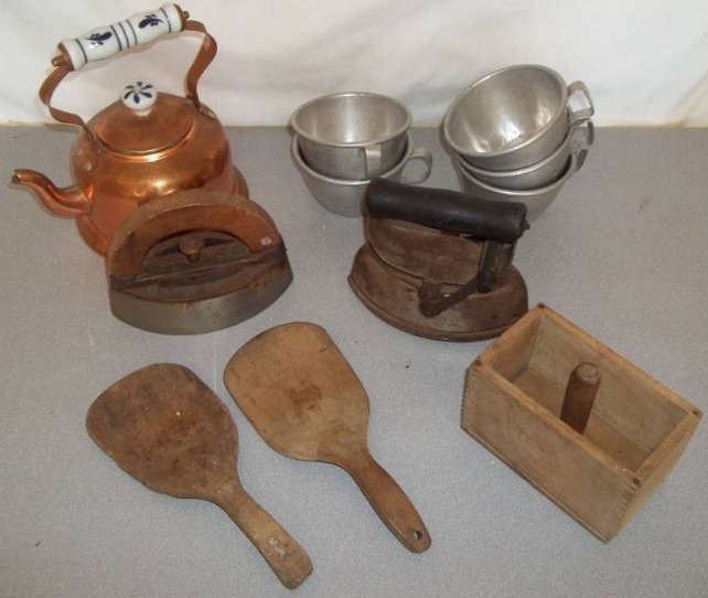 Vintage Irons, Cups, and More