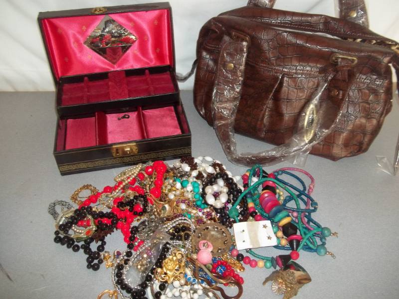 Jewelry, Jewerly Box, and Purse