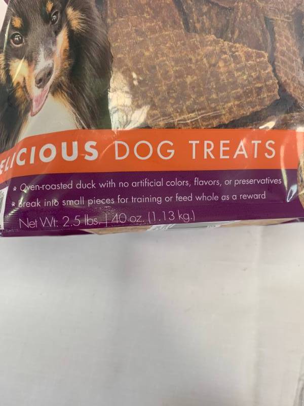 lot 15 image: 2.5 Pounds Duck Jerky Dog Treats $24.95 at Costco