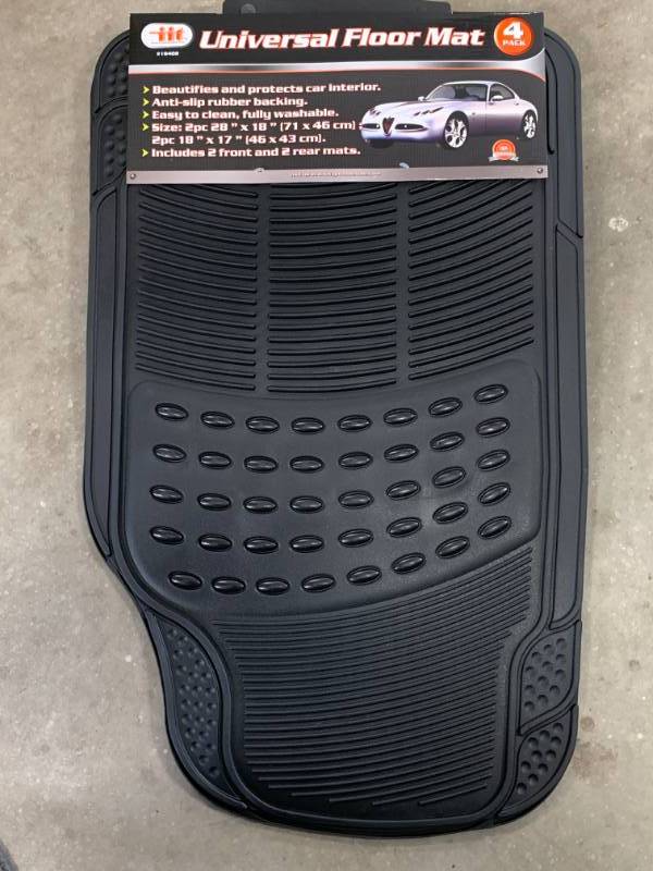 lot 25 image: 4 Pack Universal Floor Mat Set