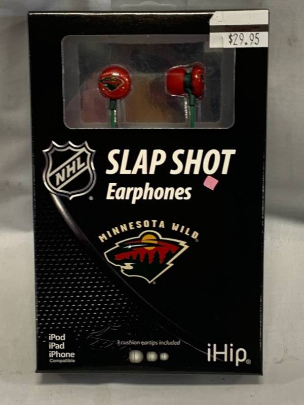 lot 38 image: Brand New Minnesota Wild Iphone Earphones