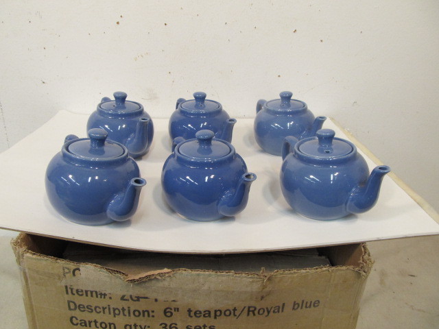 lot 28 image: 24 Brand New Restaurant Grade Teapots