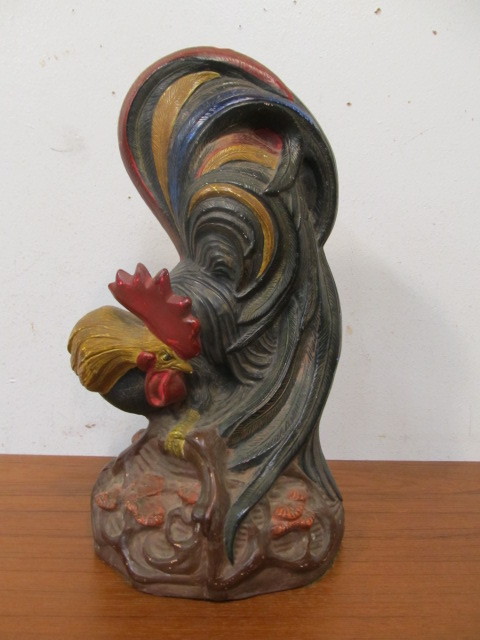 lot 36 image: Large Vintage Rooster Sculpture