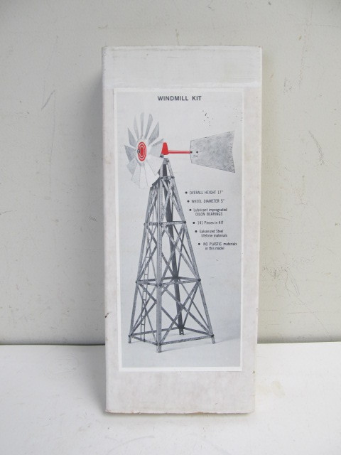 lot 61 image: New In Box 17 Galvanized Steel Windmill Kit
