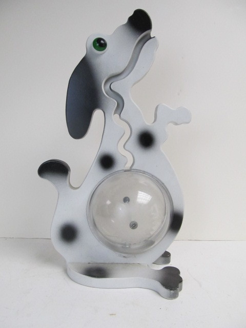 lot 62 image: Large 16 BIG BELLY Wooden Dalmatian Bank