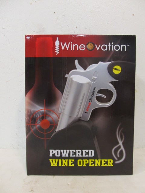 lot 78 image: New In Box Gun-Shaped Powered Wine Opener