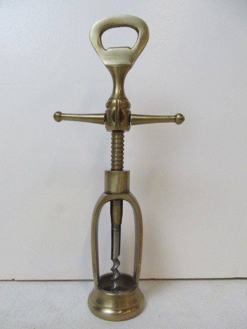 lot 116 image: Solid Brass Tall Corkscrew