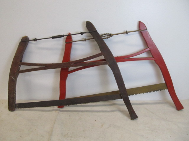 lot 136 image: Pair of Vintage Bucksaws