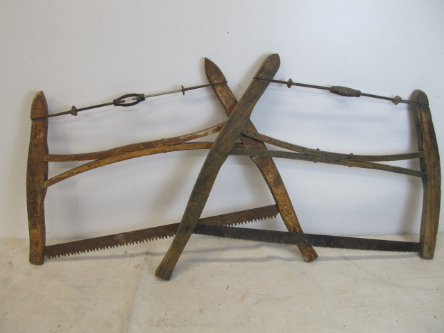 lot 137 image: Pair of Antique Bucksaws