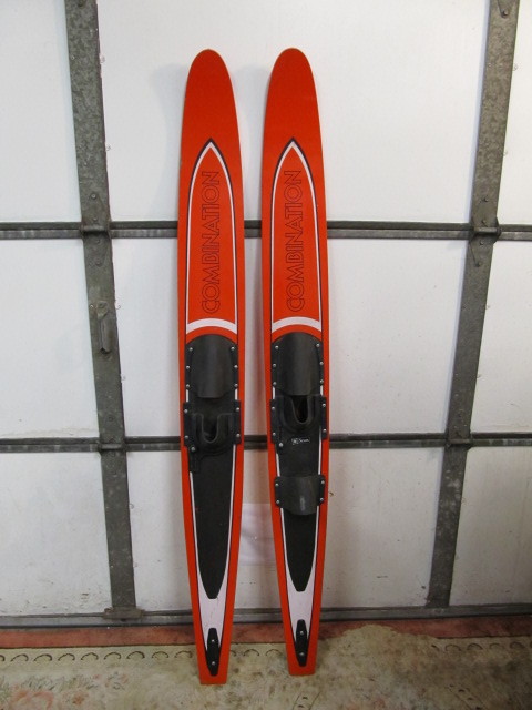 lot 220 image: Vintage Sears Combination Wood Water Skis