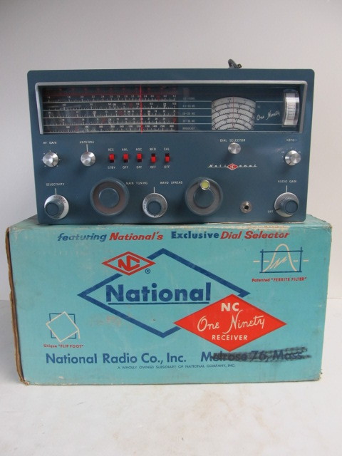 lot 1 image: MINT In Box Unused Vintage National ONE NINETY Receiver
