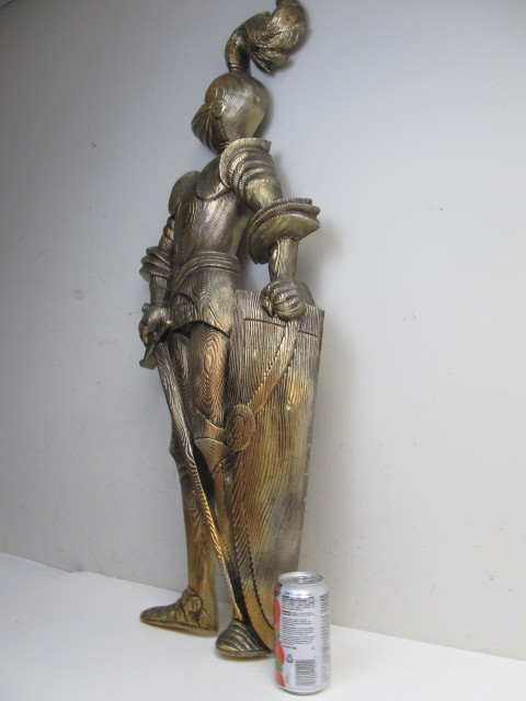 lot 281 image: HUGE Vintage 1970s Burwood Medieval Knight Wall Hanging
