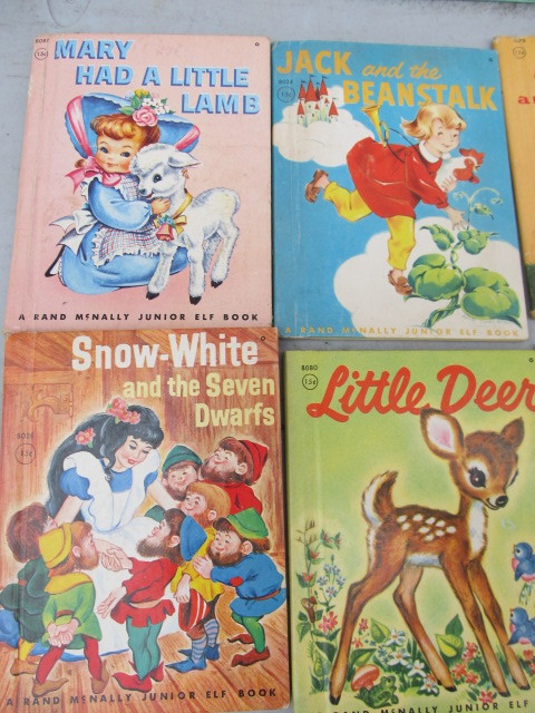 lot 288 image: Large Lot of Vintage 1950s Childrens Books - Junior Elf & Whitman Disney Books