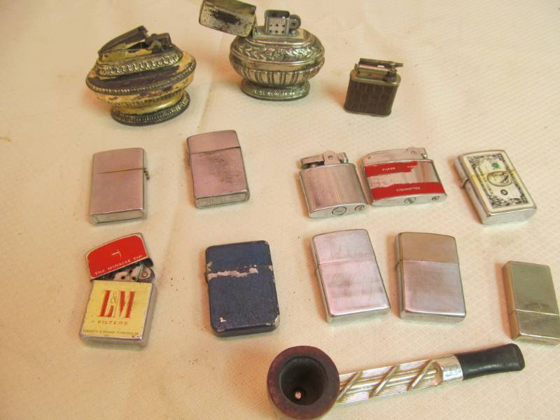 lot 35 image: vintage cigarette lighters