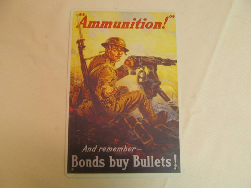 lot 119 image: Metal Sign- Ammunition