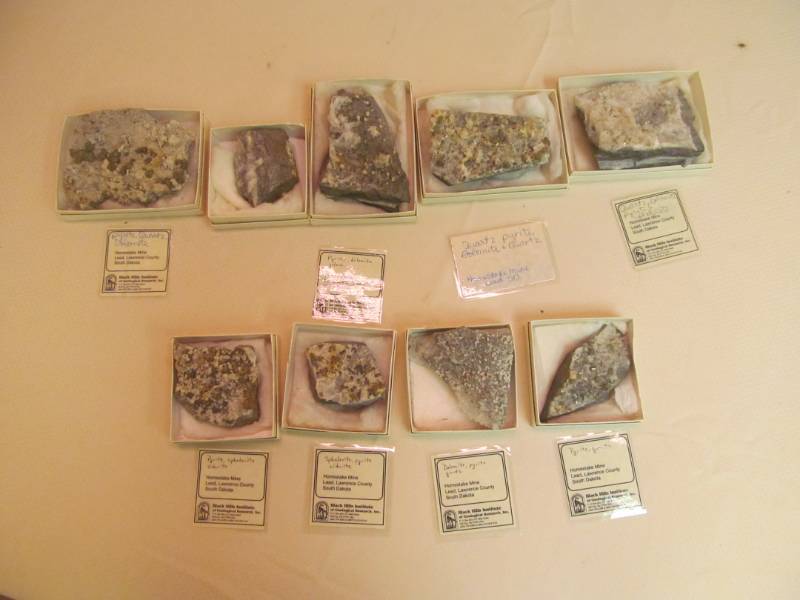 lot 127 image: Rocks from Homestead Mine Lead in SD