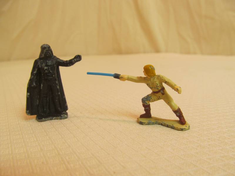 lot 172 image: Lucas Films Metal Darth Vadar Action Figures
