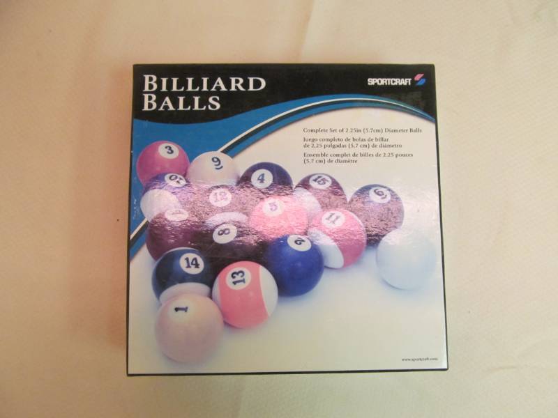lot 187 image: New sportscraft Billiard Ball Set