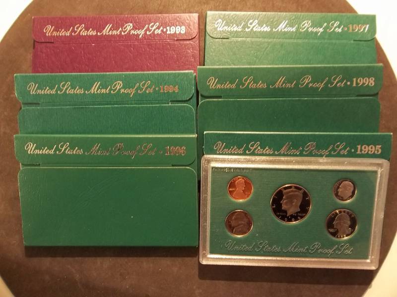 6-US Mint Proof Set From 1993 To 1998