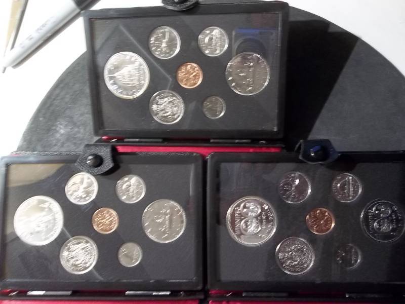 1974, 1975, 1976 Canadian Mint Proof Sets