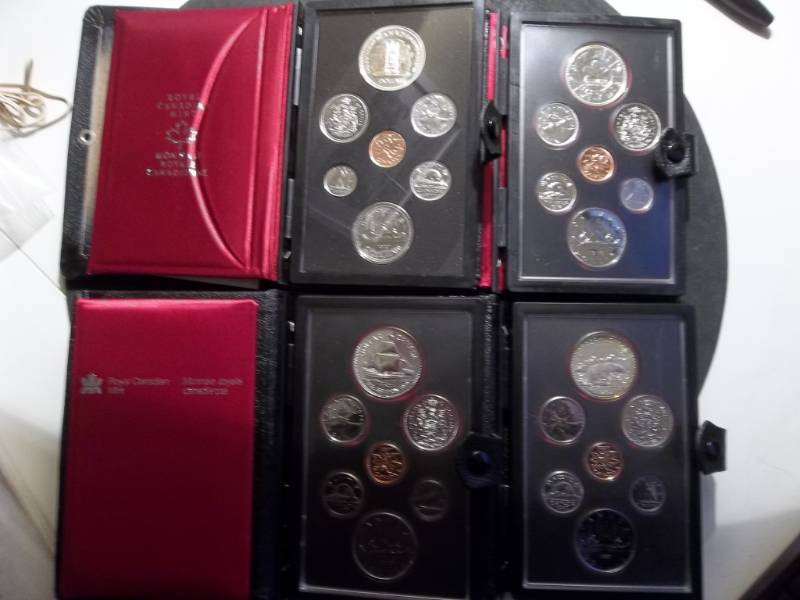 1977, 1978, 1979, 1980 Canadian Proof Sets