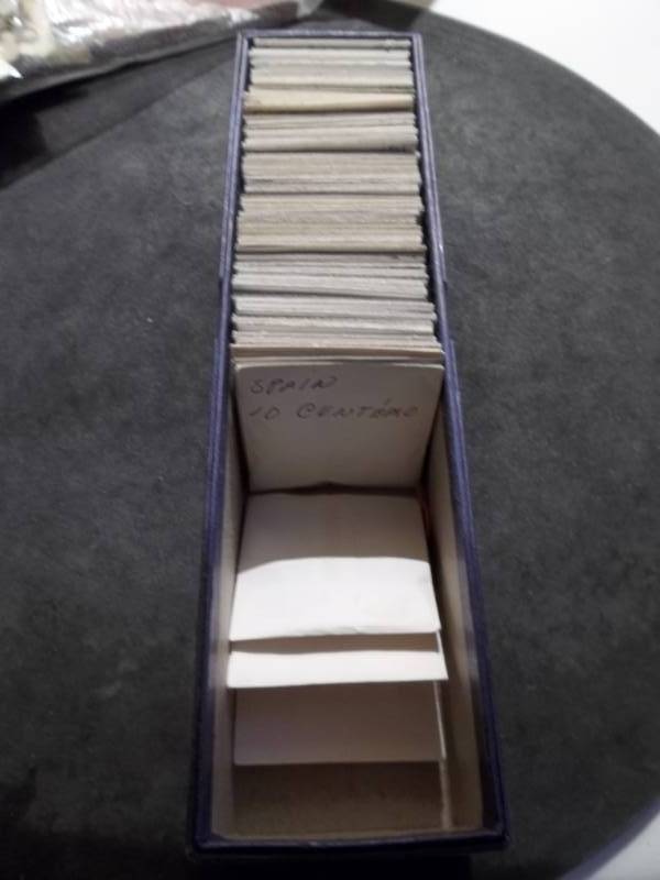 Lot Of Mixed Origin Foreign Coinage- Spain, Sierra Leon, Cyprus, Portugal, Trinidad, Columbia, Belgium, More. Approx 65-70 Coins.