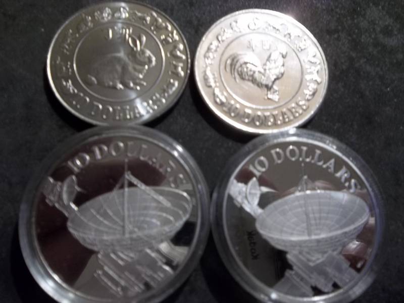 2-Ten Dollar Proofs, 1981 Ten Dollar Unc, 1987 Ten Dollar Unc From Singapore