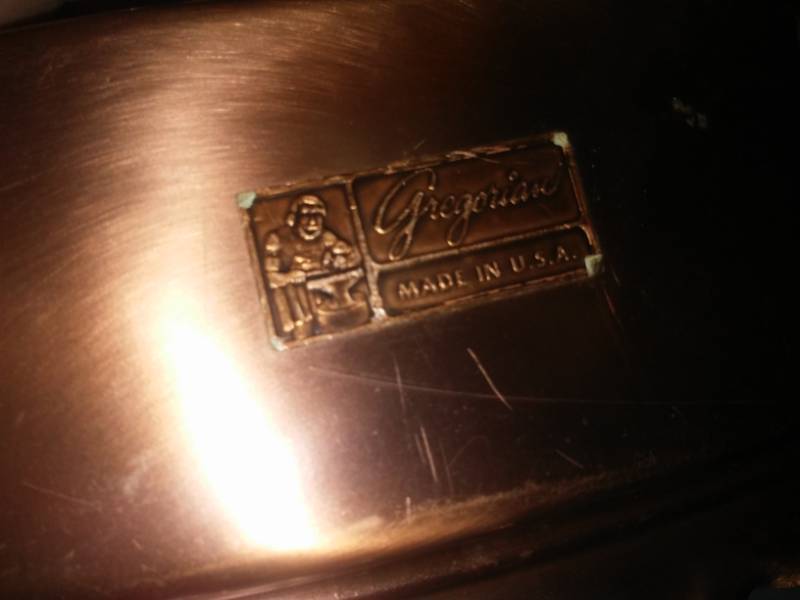 lot 268 image: Solid copper collection - Gregorian brand.