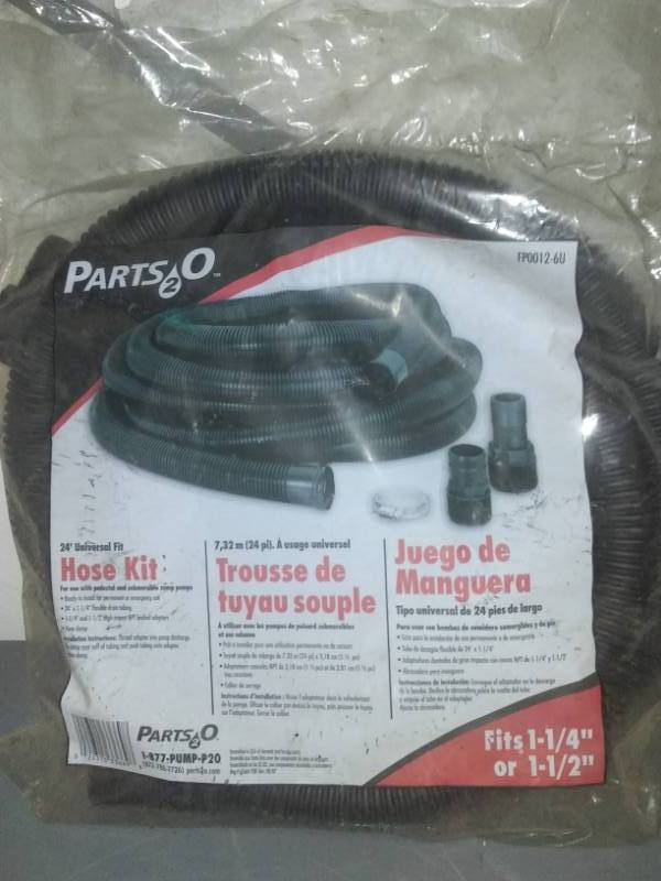 lot 416 image: Sump pump hose 24 foot Universal fit new.