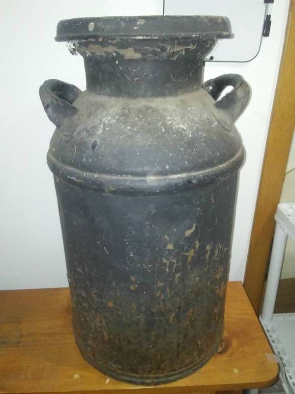 lot 444 image: Milk Can  painted black