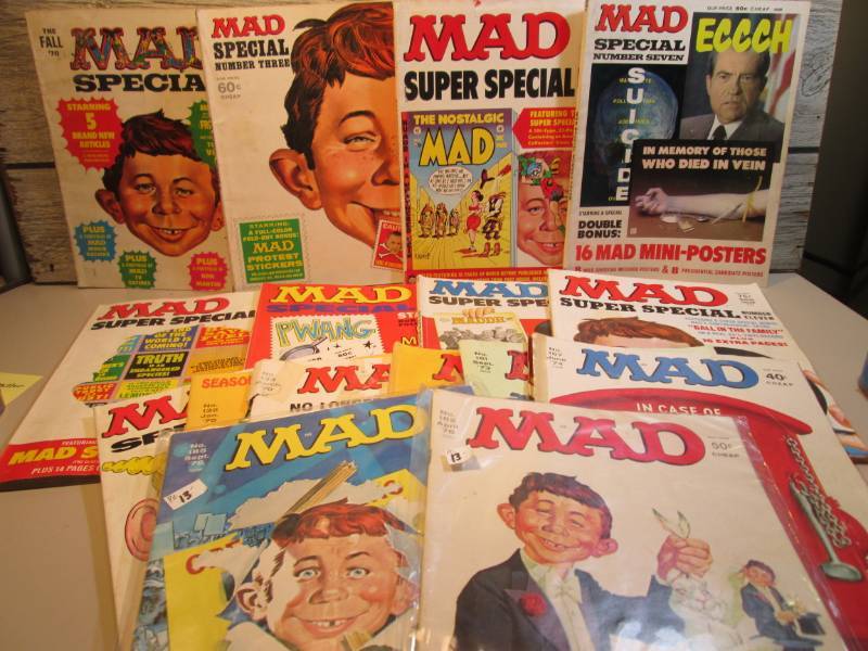 lot 25 image: Lot of MAD Magazines from the 1970...