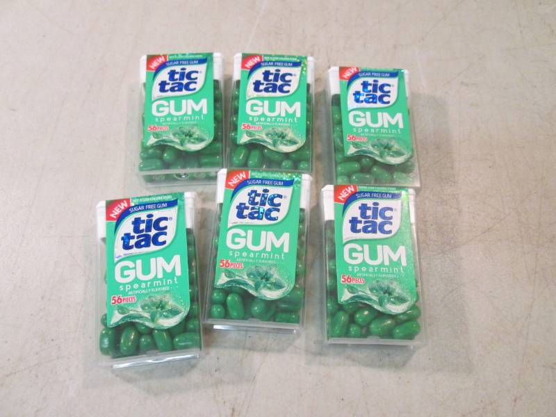lot 59 image: 6 Containers of Tic Tac Gum Best by...