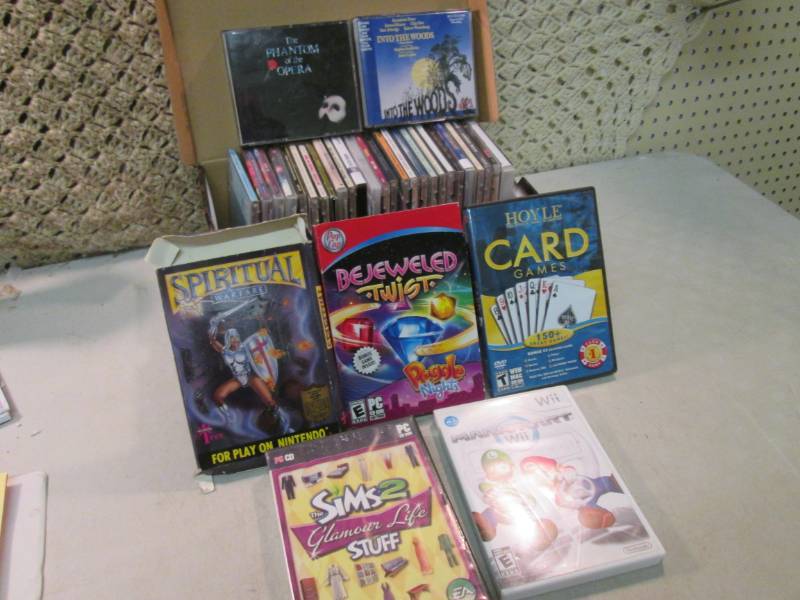 lot 83 image: Lot of CDs and Games  CLR...
