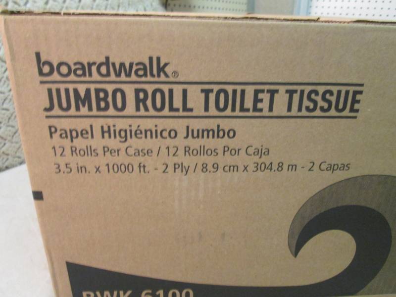 lot 98 image: Case of 12 Jumbo Roll Toilet Tissue...
