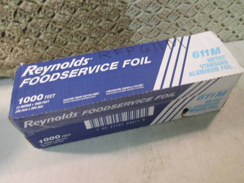 lot 110 image: 12 x 1000 ft Roll of Aluminum Foil...